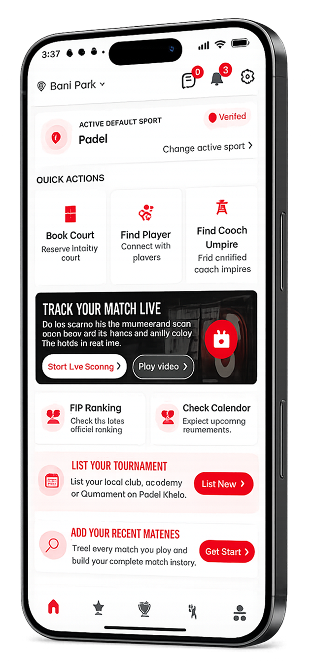 Table Tennis Khelo mobile application